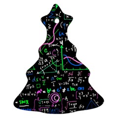 Math-linear-mathematics-education-circle-background Christmas Tree Ornament (two Sides) by Vaneshart