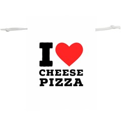 I Love Cheese Pizza Lightweight Drawstring Pouch (xl) by ilovewhateva