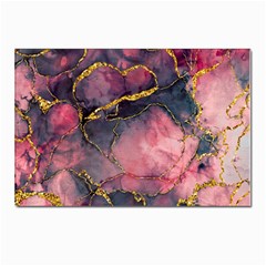 Pink Texture Resin Postcard 4 x 6  (pkg Of 10) by Vaneshop