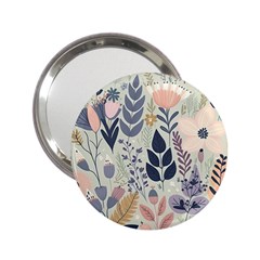 Flower Floral Pastel 2 25  Handbag Mirrors by Vaneshop