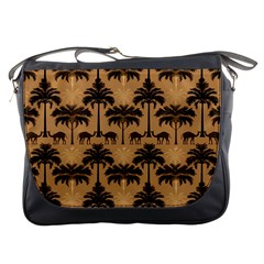 Camel Palm Tree Messenger Bag by Vaneshop
