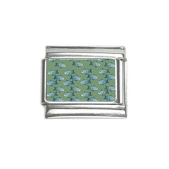 Fishes Pattern Background Theme Italian Charm (9mm) by Vaneshop