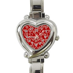 Vector Seamless Pattern Of Hearts With Valentine s Day Heart Italian Charm Watch by Wav3s