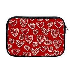 Vector Seamless Pattern Of Hearts With Valentine s Day Apple Macbook Pro 17  Zipper Case by Wav3s