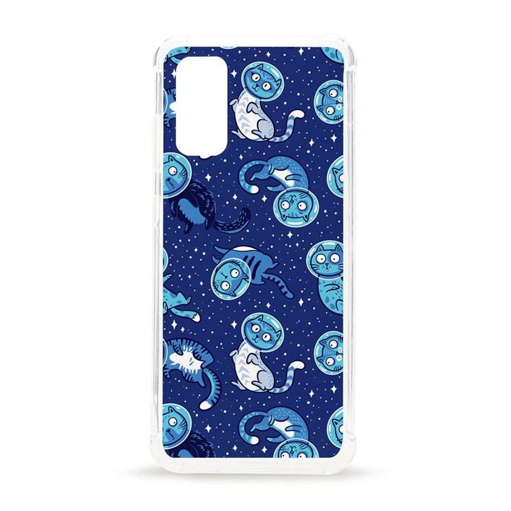 Cat Spacesuit Space Suit Astronaut Pattern Samsung Galaxy S20 6.2 Inch TPU UV Case