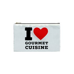 I Love Gourmet Cuisine Cosmetic Bag (small) by ilovewhateva