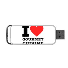 I Love Gourmet Cuisine Portable Usb Flash (one Side) by ilovewhateva