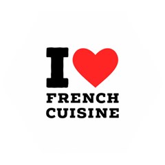I Love French Cuisine Wooden Puzzle Hexagon by ilovewhateva