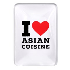 I Love Asian Cuisine Rectangular Glass Fridge Magnet (4 Pack) by ilovewhateva