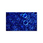 Blue Bubbles Abstract Sticker (Rectangular)