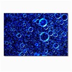 Blue Bubbles Abstract Postcard 4 x 6  (Pkg of 10)
