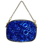 Blue Bubbles Abstract Chain Purse (Two Sides)