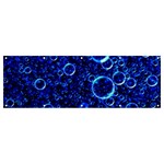Blue Bubbles Abstract Banner and Sign 12  x 4 