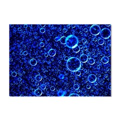 Blue Bubbles Abstract Crystal Sticker (a4) by Vaneshop