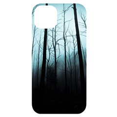 Tree Night Dark Forest Iphone 14 Plus Black Uv Print Case by Vaneshop