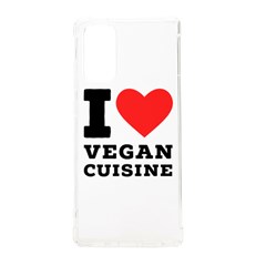 I Love Vegan Cuisine Samsung Galaxy Note 20 Tpu Uv Case by ilovewhateva