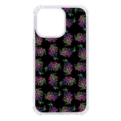 Midnight Noir Garden Chic Pattern Iphone 13 Pro Tpu Uv Print Case by dflcprintsclothing