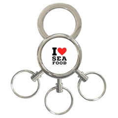 I Love Sea Food 3-ring Key Chain by ilovewhateva