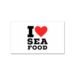 I Love Sea Food Sticker Rectangular (100 Pack) by ilovewhateva