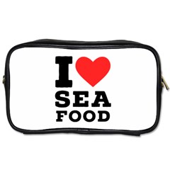 I Love Sea Food Toiletries Bag (one Side) by ilovewhateva