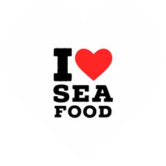 I Love Sea Food Wooden Puzzle Heart by ilovewhateva