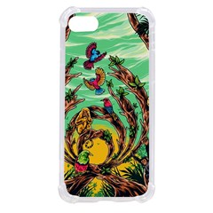 Monkey Tiger Bird Parrot Forest Jungle Style Iphone Se by Grandong