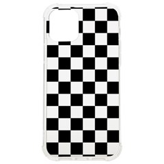 Black White Checker Pattern Checkerboard Iphone 12/12 Pro Tpu Uv Print Case by Cowasu