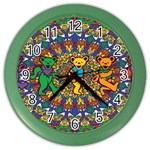 Grateful Dead Pattern Color Wall Clock