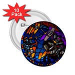 The Game Monster Stained Glass 2.25  Buttons (10 pack) 
