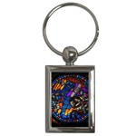 The Game Monster Stained Glass Key Chain (Rectangle)