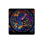 The Game Monster Stained Glass Square Magnet