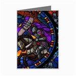 The Game Monster Stained Glass Mini Greeting Card