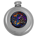 The Game Monster Stained Glass Round Hip Flask (5 oz)