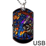 The Game Monster Stained Glass Dog Tag USB Flash (One Side)