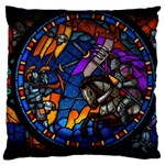 The Game Monster Stained Glass Large Premium Plush Fleece Cushion Case (One Side)