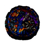 The Game Monster Stained Glass Standard 15  Premium Flano Round Cushions