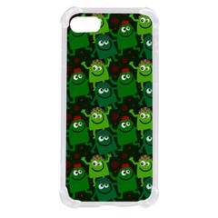 Green Monster Cartoon Seamless Tile Abstract Iphone Se by Bangk1t