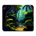 Rainforest Jungle Cartoon Animation Background Large Mousepad