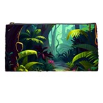 Rainforest Jungle Cartoon Animation Background Pencil Case