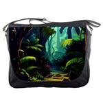 Rainforest Jungle Cartoon Animation Background Messenger Bag