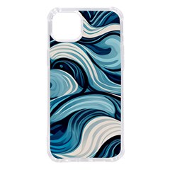 Pattern Ocean Waves Arctic Ocean Blue Nature Sea Iphone 14 Plus Tpu Uv Print Case by Ndabl3x