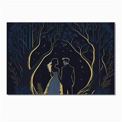 Love Romantic Couple In Love Postcard 4 x 6  (pkg Of 10) by Ndabl3x