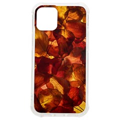 Leaves Fall Autumn Season Orange Iphone 12 Mini Tpu Uv Print Case	 by Ndabl3x