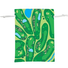 Golf Course Par Golf Course Green Lightweight Drawstring Pouch (xl) by Cowasu