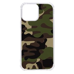 Texture Military Camouflage Repeats Seamless Army Green Hunting Iphone 13 Pro Max Tpu Uv Print Case by Cowasu