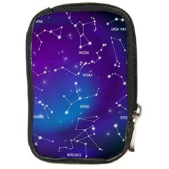 Realistic Night Sky With Constellations Compact Camera Leather Case by Cowasu