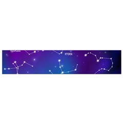 Realistic Night Sky With Constellations Small Premium Plush Fleece Scarf by Cowasu