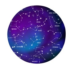 Realistic Night Sky With Constellations Mini Round Pill Box (pack Of 5) by Cowasu