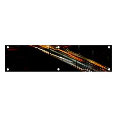 Highway Night Lighthouse Car Fast Banner And Sign 4  X 1  by Amaryn4rt