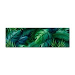 Tropical Green Leaves Background Sticker Bumper (100 pack)